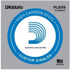D`Addario PL009 PLAIN STEEL Струна 0.009"