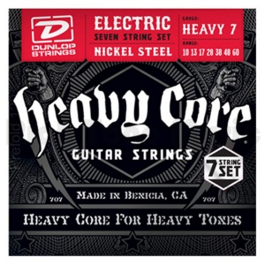 DUNLOP DHCN Heavy Core NPS HEAVY7 10-60 струны для 7-струнной эл. гитары