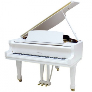 Hoffmann T-186 "Tradition" рояль белый, полированный