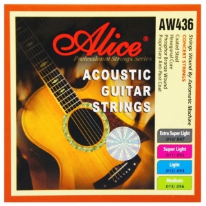 Alice AW436-SL струны для акустической гитары, фосфорная бронза, 11-52.