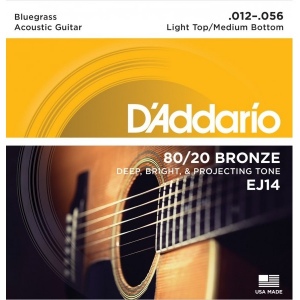 D`ADDARIO EJ14 струны для акустической гитары бронза 80\20