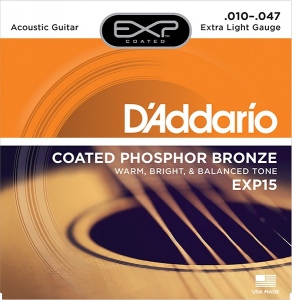 D`ADDARIO EXP15 струны для акустической гитары фосфор\бронза в оболочке