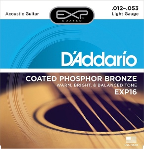 D`ADDARIO EXP16 струны для акустической гитары фосфор\бронза в оболочке