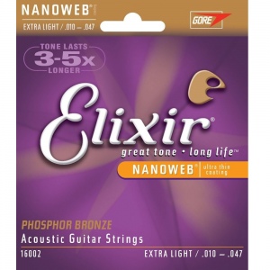 Elixir 16002 NANOWEB струны для акустической гитары