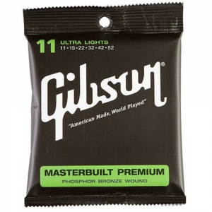 GIBSON SAG-MB11 MASTERBUILT PHOSPHOR BR 11-52 струны для акустической гитары