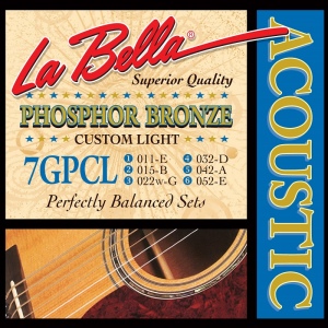 La Bella 7GPCL струны ак.гитара Phosphor Bronze