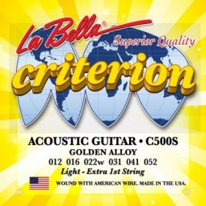 La Bella C500S Criterion Комплект струн для акустической гитары, бронза, Light, 12-52
