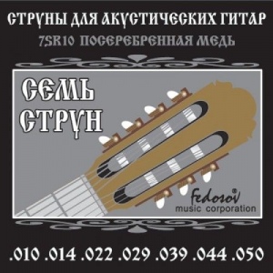 Fedosov 7SR10 комплект струн для 7-ми струнной акустической гитары.