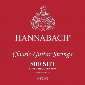 Hannabach 800SHT Red SILVER PLATED Струны для классической гитары