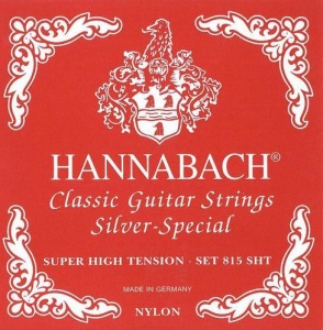 Hannabach 815SHT Red SILVER SPECIAL Струны для классической гитары супер сильного натяжения