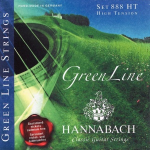 Hannabach 888HT Blue GREENLINE Струны для классической гитары сильного натяжения. Сверх экологичные 