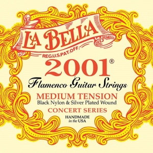 La Bella 2001FM 2001 Flamenco Medium Комплект струн для фламенко гитары, среднее нат, посеребрянные