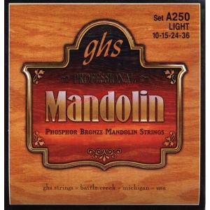 GHS A250 - струны для мандолины - фосфорная бронза (в компл. по 2 шт:10-15-24-36)