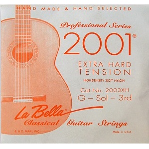 La Bella 2003XH Отдельная 3-я нейлоновая струна (мононить) без оплетки