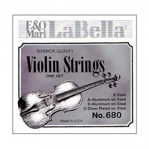 La Bella 680 струны для скрипки, хромированная сталь.