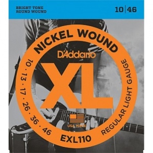 D`ADDARIO EXL110XL NICKEL WOUND струны для электрогитары Regular Light 10-46