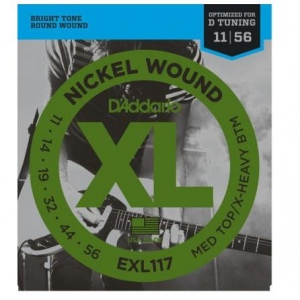 D`ADDARIO EXL117XL NICKEL WOUND струны для электрогитары 11-56