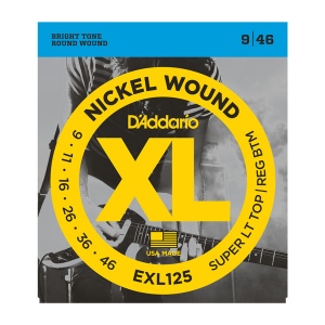 D`ADDARIO EXL125XL NICKEL WOUND Струны для электрогитары 9-46
