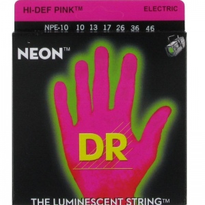 DR NPE-10 NEON HiDef Pink струны электрических гит