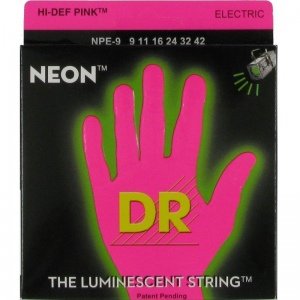 DR NPE-9 NEON HiDef Pink струны электрических гитар