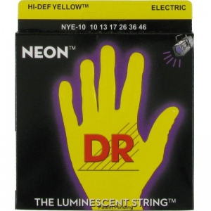 DR NYE-10 NEON HiDef Yellow струны электрических гитар