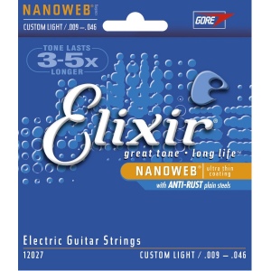 Elixir 12027 NANOWEB струны для электрогитары 9-46