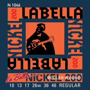La Bella N1046 Nickel 200 Roller Wound Струны для