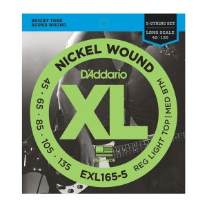 D`ADDARIO EXL165-5 XL NICKEL WOUND Струны для 5-струнной бас-гитары