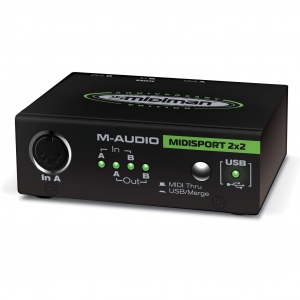 M-Audio MidiSport 2x2 USB Внешний (USB) MIDI интерфейс: 2 входа, 2 выхода