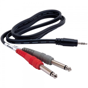 HOSA CMP 153 Аудио кабель 3.5mm (стерео)-2×1/4″ Jack, 1,5m.