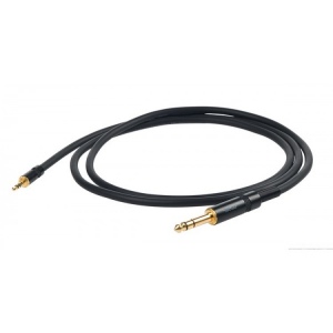 Proel CHLP185LU3 - Сценич. кабель, JACK 6.3mm стерео <-> 3.5 Jack стерео, длина - 3м