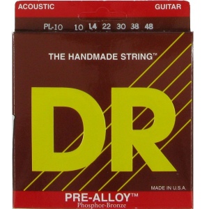 DR PL-10 струны для акустической гитары 10-48