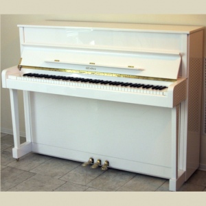 Weber W114 пианино белое, полированное. 114см