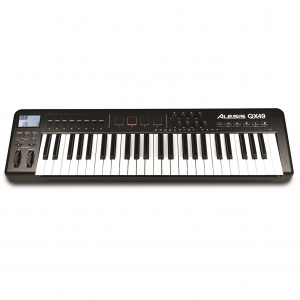 ALESIS QX49 MIDI-контроллер. 49 чувствительных к силе нажатия клавиш