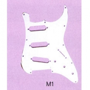 Parts M3-WH Накладка для электрогитары, Strat 3S (WH)