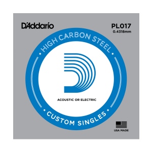 D`Addario PL017 Plain Steel Отдельная струна без обмотки