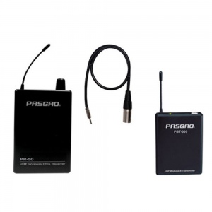 Pasgao PR50R+PBT305 накамерная радиосистема с поясным передатчиком