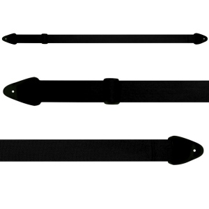 Perri's NWS20-98 - Нейлоновый ремень (2") для гитары (чёрный), с логотипом