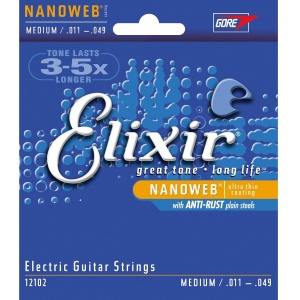 Elixir 12102 NANOWEB струны для электрогитары 11-49