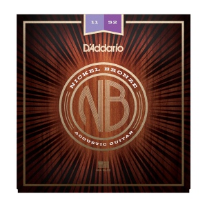 D`ADDARIO NB1152 Nickel Bronze Комплект струн для акустической гитары, Custom Light, 11-52