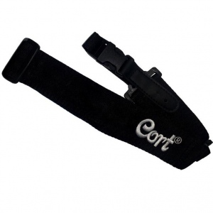 Cort CA608W гитарный ремень с белым лого CORT