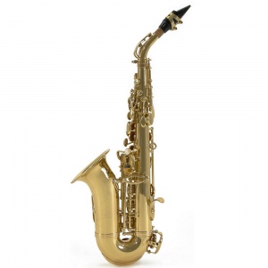 Pierre Cesar JBSSC-310GL сопрано саксофон Bb, изогнутый, покрытие золотой лак
