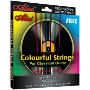 Alice A107C струны для классической гитары, цветные