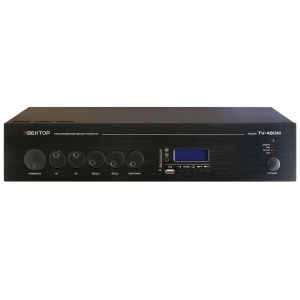 ВЕКТОР ТУ-480М Компактный комбинированный микшер-усилитель MP3, FM-тюнер, USB, SD