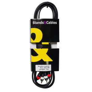 STANDS & CABLES DUL-002-3 Аудио кабель 3 метра 2xRCA - 2xRCA