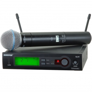SHURE SLX24E/B58 профессиональная вокальная радиосистема с ручным микрофоном BETA58