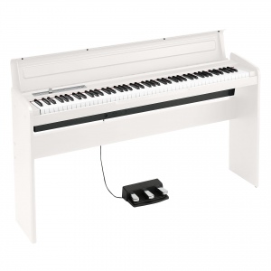 KORG LP-180-WH цифровое пианино, 10 тембров, тройная педаль, стойка и адаптер питания в комплекте