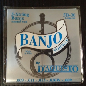 D`Aquisto #5B-30 струны для банджо, .009 .011 .013 .020W .009, сталь