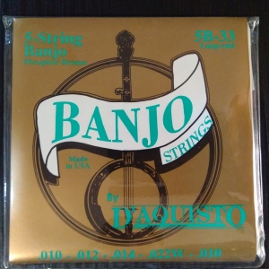 D`Aquisto #5B-33 струны для банджо, .010 .012 .014 .022W .010, фосфор-бронза