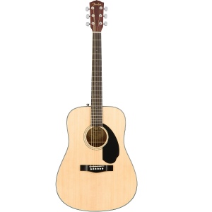 FENDER CD-60S NAT акустическая гитара, топ - массив ели, цвет натуральный